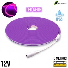 Fita Led Neon 12V IP65 XC-2835-5 X-Cell - Roxo